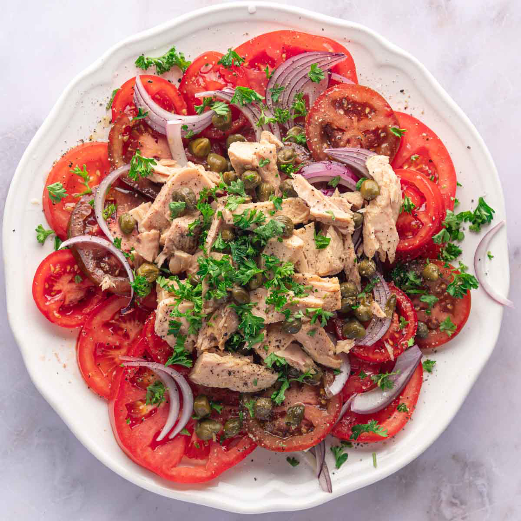 Image de Salade de tomate au thon